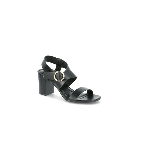 Time and Tru Women's Block Heel City Sandals | Walmart (US)