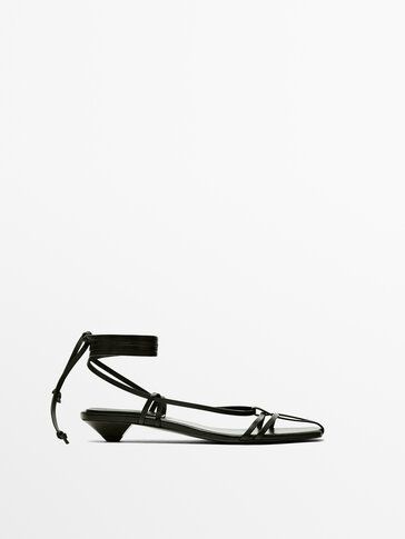 Multi-strap heeled sandals | Massimo Dutti (US)