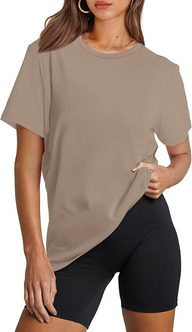 OFEEFAN Workout Tops for Women UPF 50+ Breathable Quick Dry Loose Fit T Shirt Outdoor Yoga Runnin... | Amazon (US)