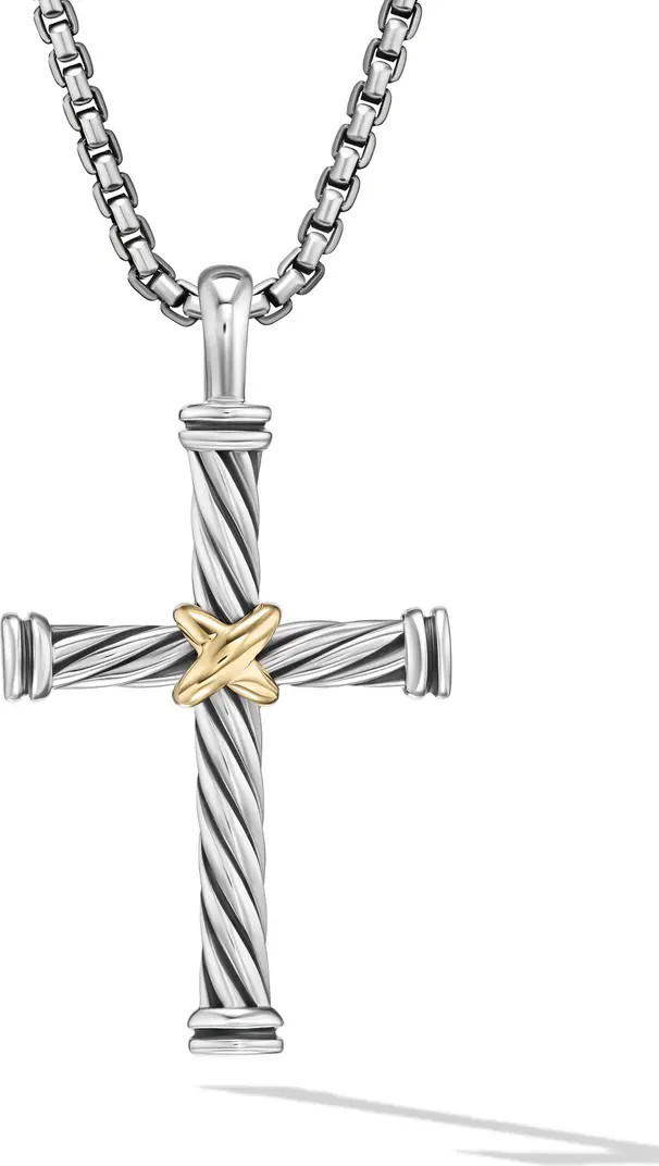 Cable Cross Enhancer with 18K Gold | Nordstrom