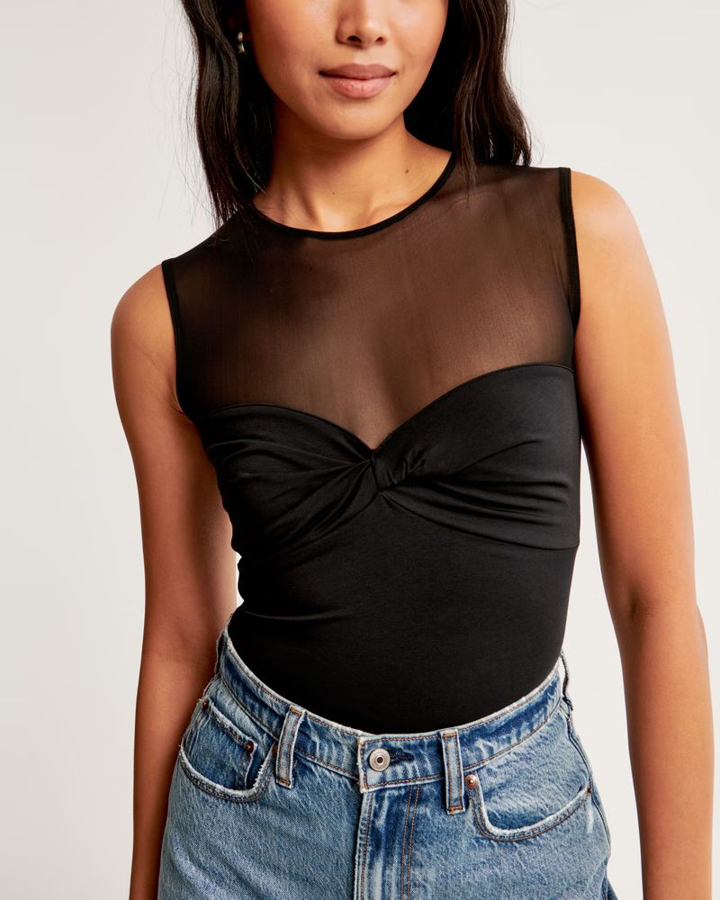 Mesh Twist Top | Abercrombie & Fitch (US)