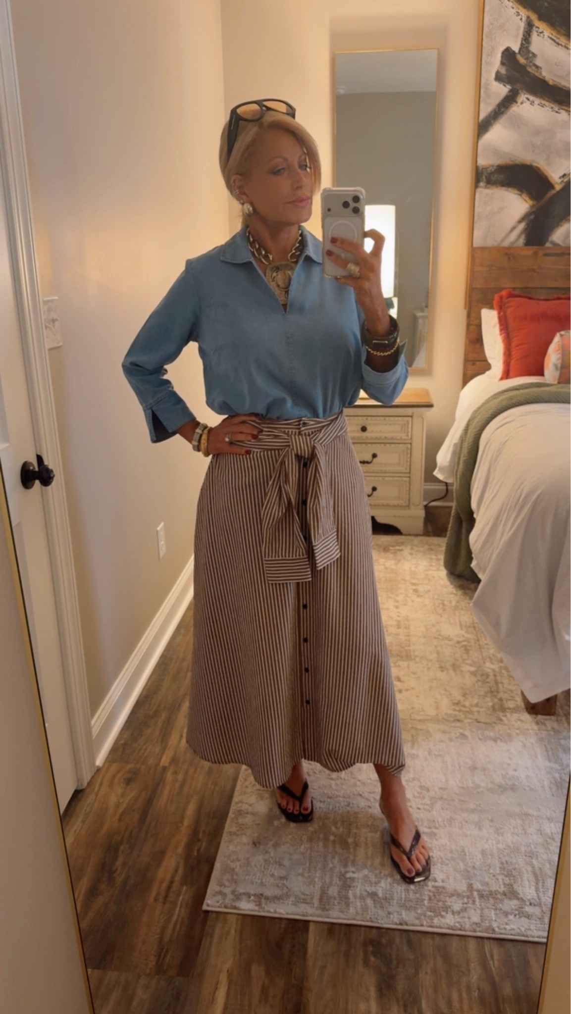 Wearing this skirt on repeat.  Today I’m styling it with one of my favorite tops. I’m wearing a small in both

#LTKgrwm #LTKOver40 #LTKvlog
