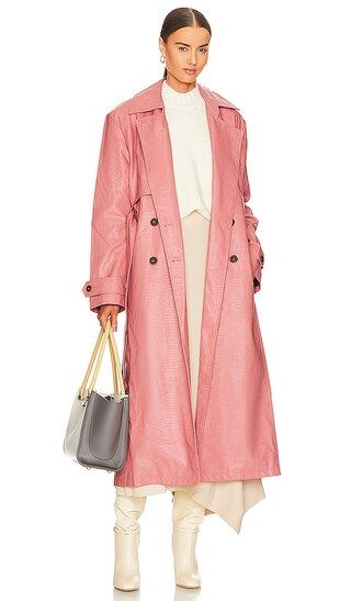 Morrison Trench in Pink | Revolve Clothing (Global)