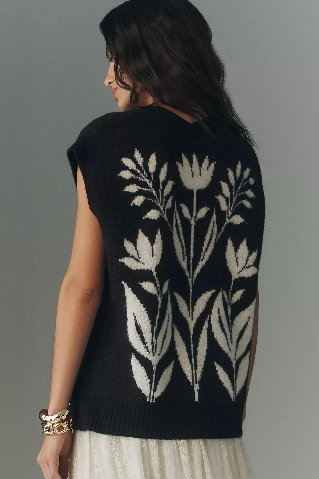 By Anthropologie Button-Front Sweater Vest | Anthropologie (US)