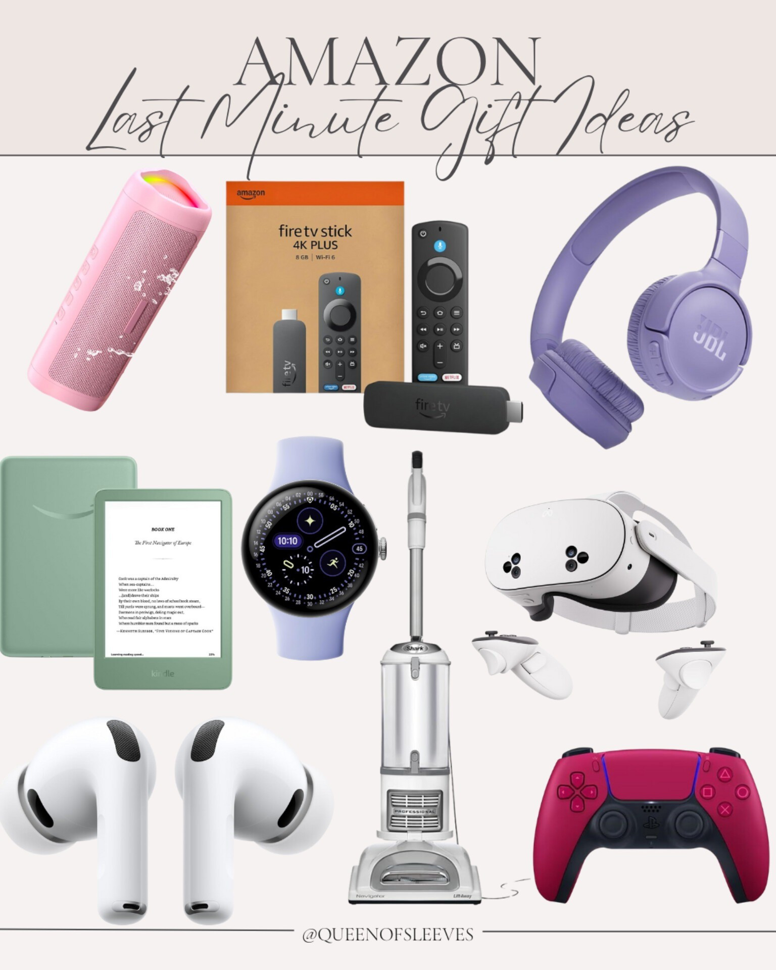 Last-minute gift panic? I've got you covered! 🎁✨ These Amazon finds make perfect gifts and can arrive before the holidays. From tech gadgets to home essentials, shop all my top picks below!


amazon gift ideas / last minute gifts / holiday shopping / tech gifts / christmas gifts / gift guide / amazon finds / stocking stuffers / gifts for him / gifts for her / amazon must haves / holiday gift guide / present ideas / gadget gifts / smart home / wireless headphones / fire tv stick / kindle / apple airpods / smartwatch / PS5 controller / vacuum cleaner / bluetooth speaker / VR headset / affordable gifts / quick shipping gifts

#LTKGiftGuide #LTKHoliday #LTKSeasonal