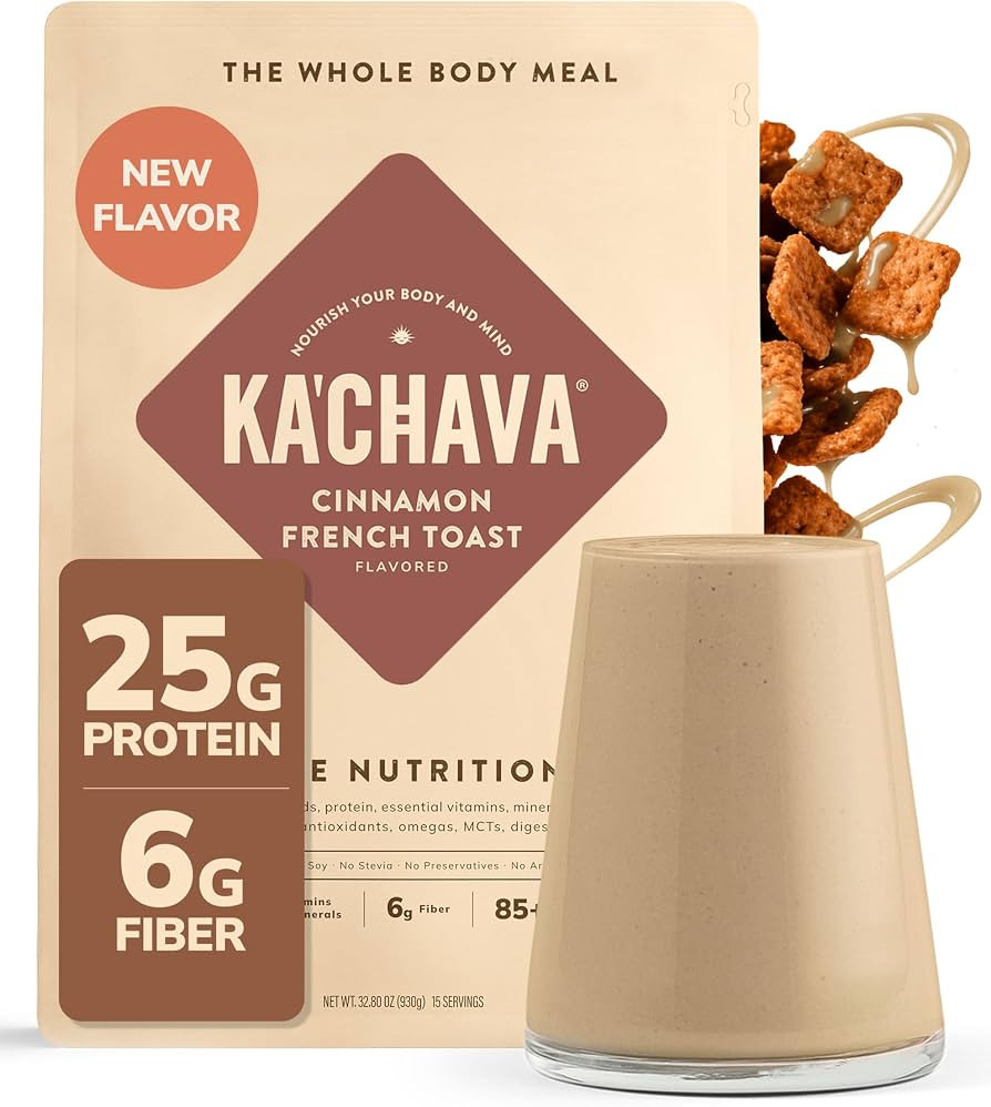 Ka\u2019Chava Whole Body Meal Shake Cinnamon French Toast 2 lb, 15 Servings | Amazon (US)