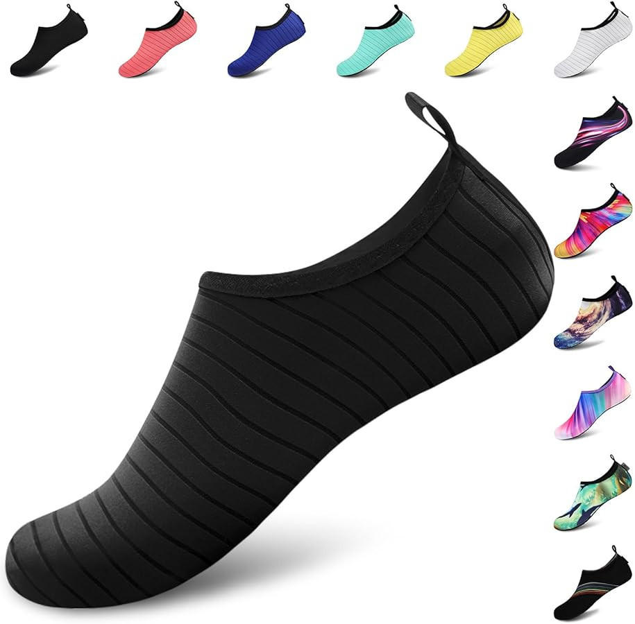 VIFUUR Water Sports Shoes Barefoot Quick-Dry Aqua Yoga Socks Slip-on for Men Women | Amazon (US)