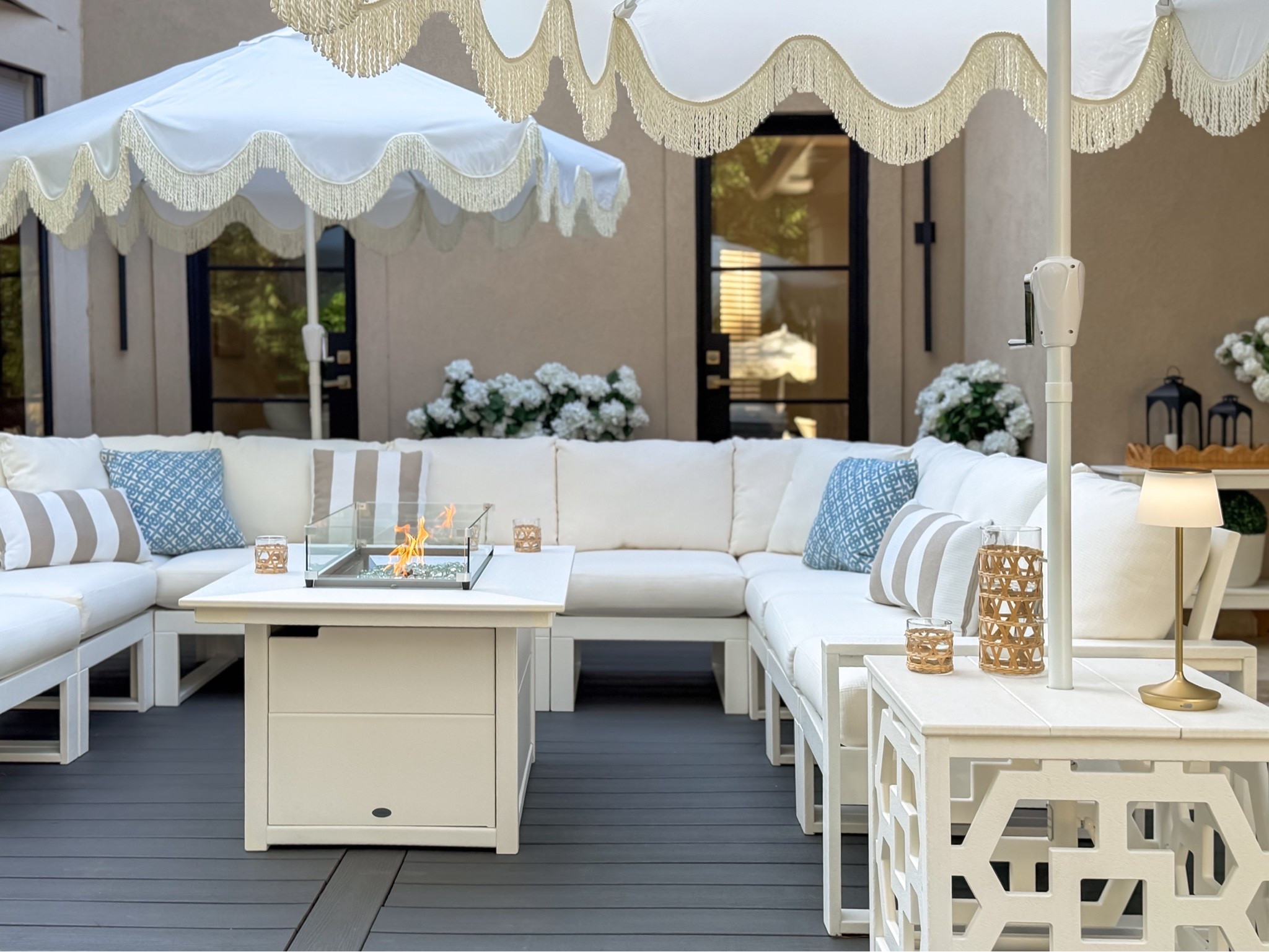 Our patio got the upgrade it deserved 🤍 We loved our @POLYWOOD  Adirondack chairs so much that adding the new POLYWOOD EDGE Modular Deep Seating Set was an easy yes.

The spacious modular design, plush cushions (available in so many beautiful colors!), and timeless look make it the perfect gathering spot for family and friends. Paired with the fire pit—which we LOVE year-round—it’s quickly become our favorite place to unwind. 🔥

I love that it’s low maintenance, weather-resistant, and built to last. It fits seamlessly with the other POLYWOOD pieces in our outdoor space and has completely elevated our patio. ☀️

#POLYWOOD #POLYWOODPartner #OutdoorLiving #PatioInspo #BackyardGoals

#LTKHome #LTKstorytime #LTKSeasonal