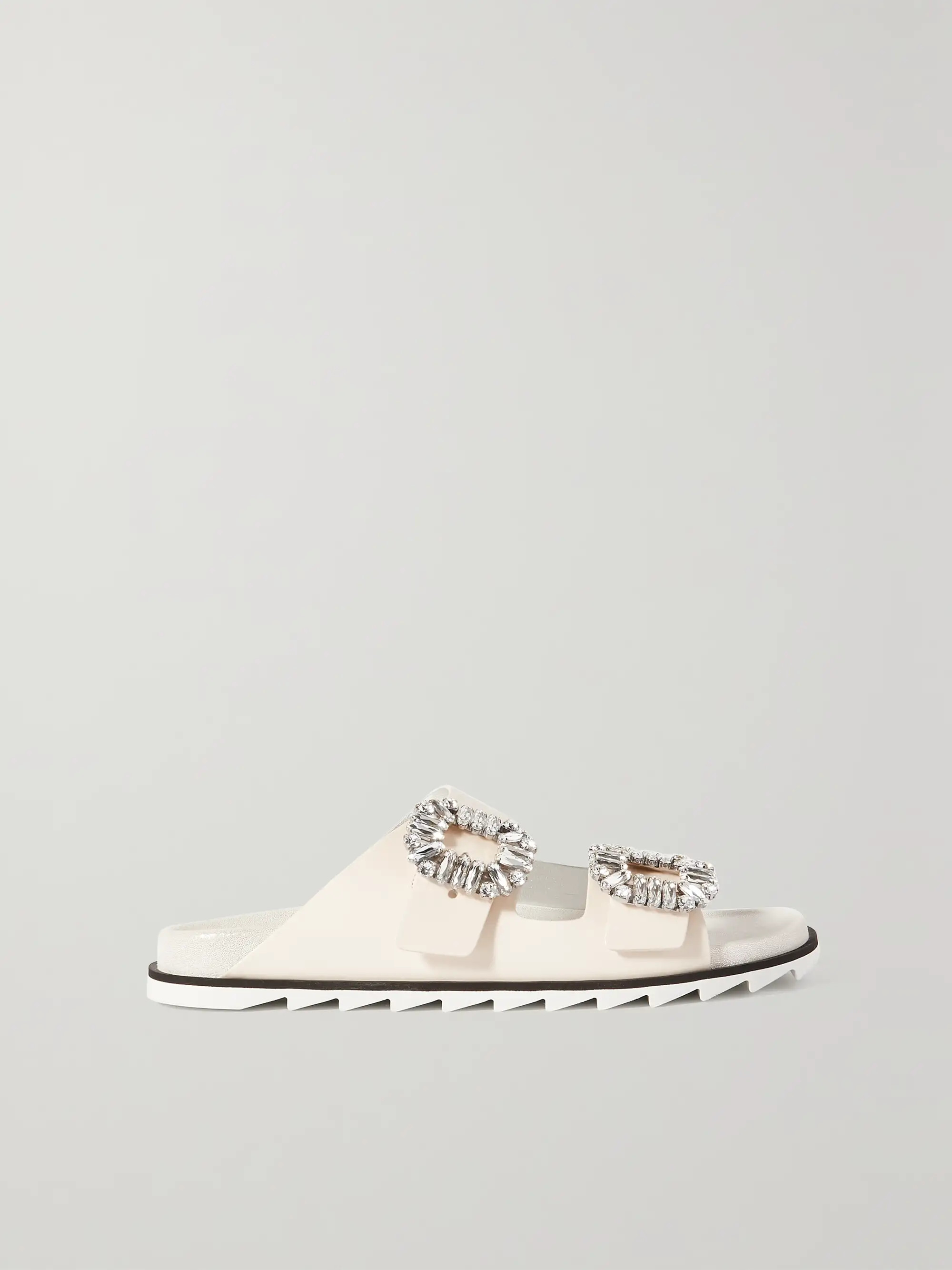 Slidy Viv Swarovski crystal-embellished leather slides | NET-A-PORTER (UK & EU)