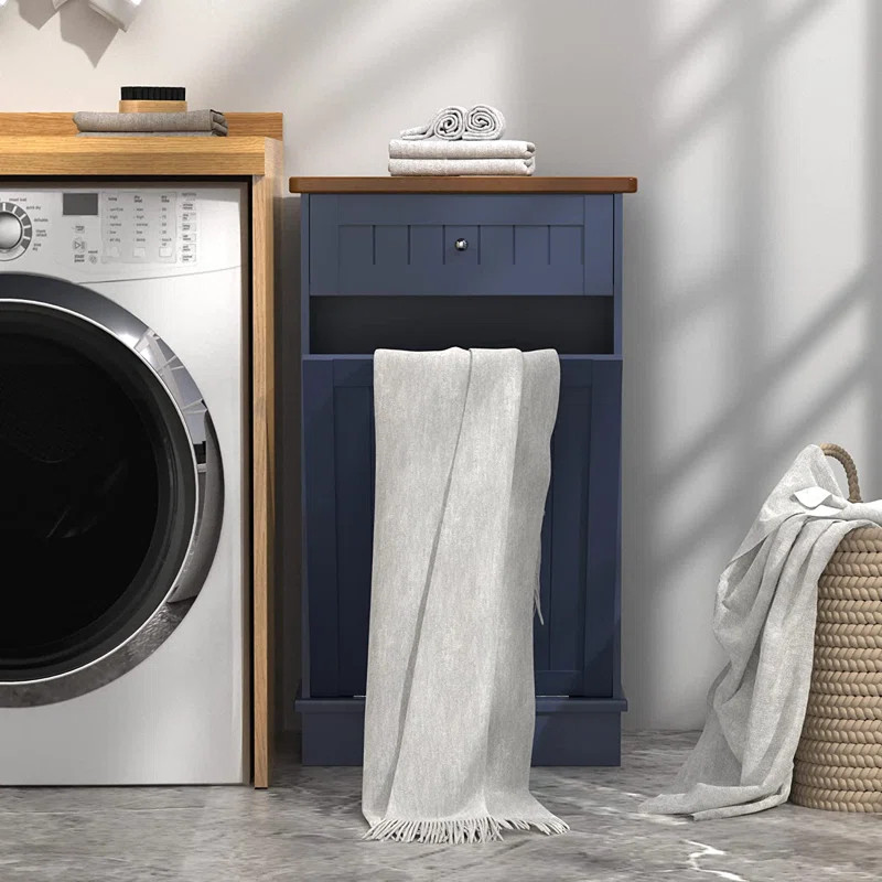 Tilt Out Trash Cabinet 10 Gallon Wooden Free Standing (Not include trash can) | Wayfair North America