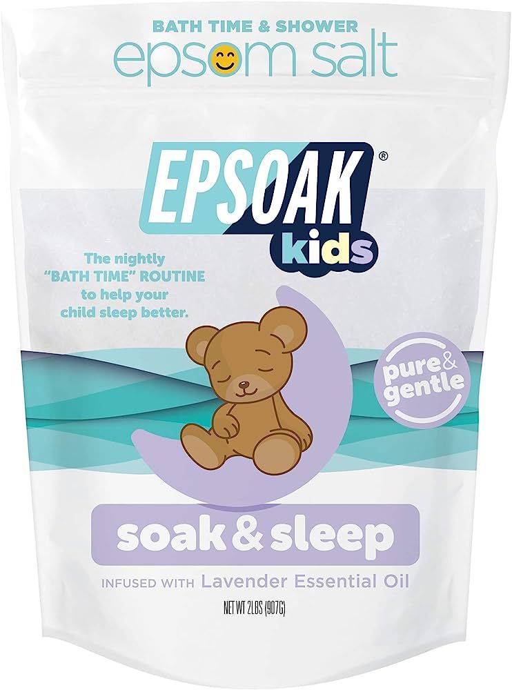 Epsoak Kids Lavender Soak & Sleep Epsom Salt - 2 lb. Bag | Amazon (US)
