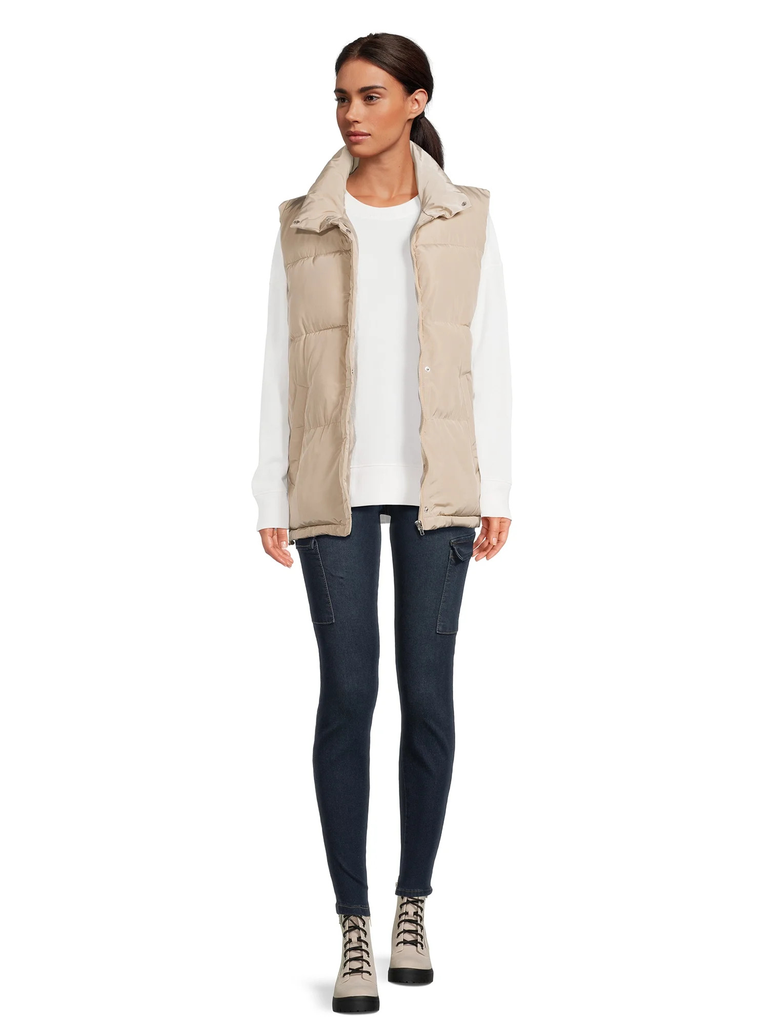 Liv & Lottie Juniors’ Oversized Puffer Vest - Walmart.com | Walmart (US)