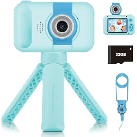 PURULU Kids Camera with 180° Flip-up Lens for Selfie & Video, HD Digital Video Cameras for Toddl... | Amazon (US)