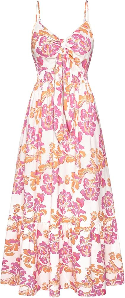 GRACE KARIN Womens Summer Floral Maxi Dresses 2026 Long Flowy Boho Dress Beach Vacation Sundresse... | Amazon (US)