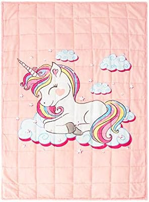 BUZIO Kids Fleece Weighted Blanket 5lbs, Unicorn Blanket for Kids with 4 Color Options, Ultra Sof... | Amazon (US)