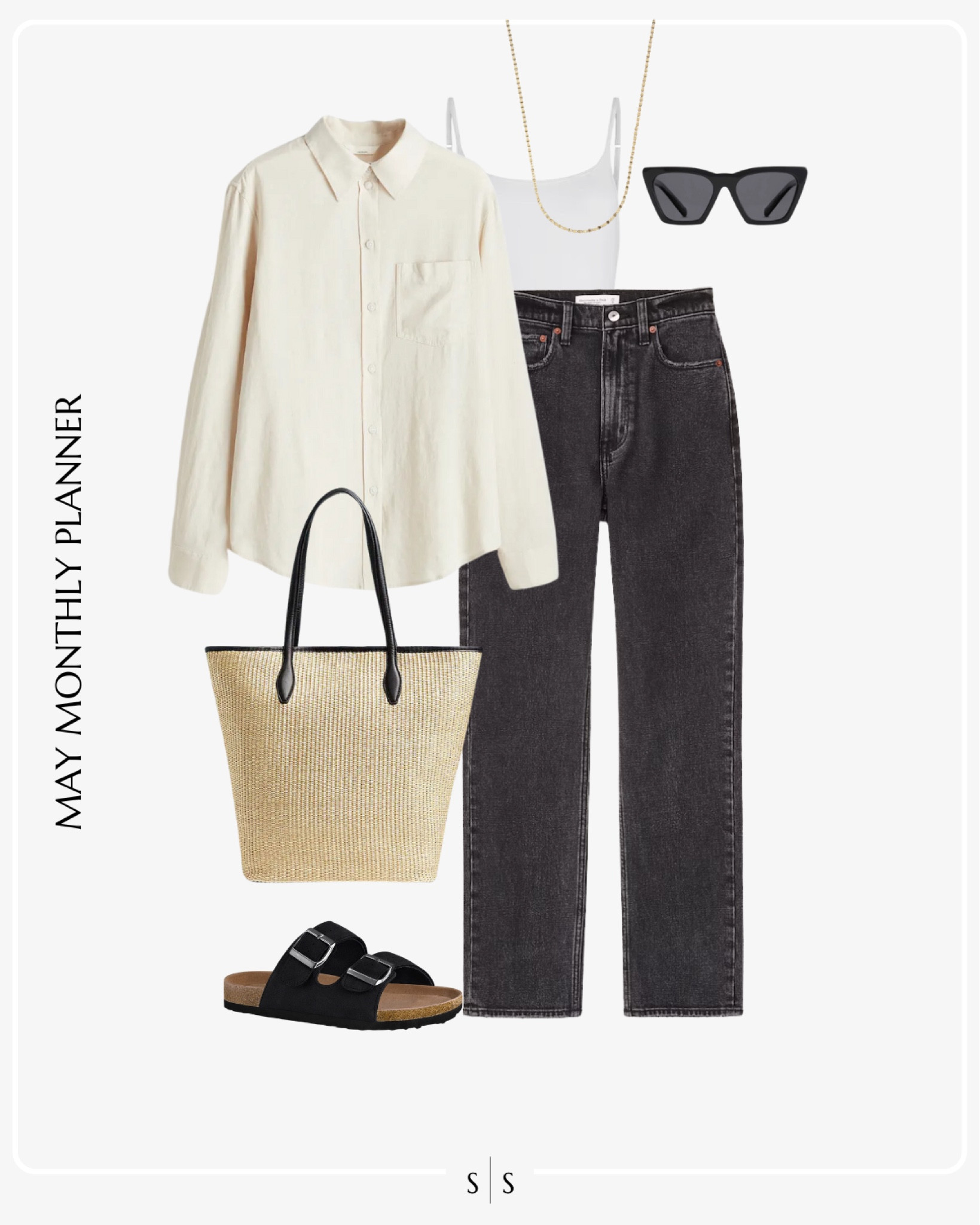 Monthly outfit planner: MAY: Spring looks | linen button up, black denim, straw tote. Birkenstocks, bodysuitt

See the entire calendar on thesarahstories.com ✨ 


#LTKStyleTip