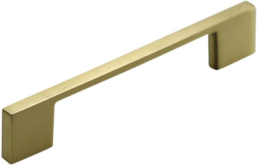 Hamilton Bowes Satin Brass Cabinet Hardware Pull Handle - 3-3/4" Inch (96mm) Hole Centers - 5-1/4... | Amazon (US)