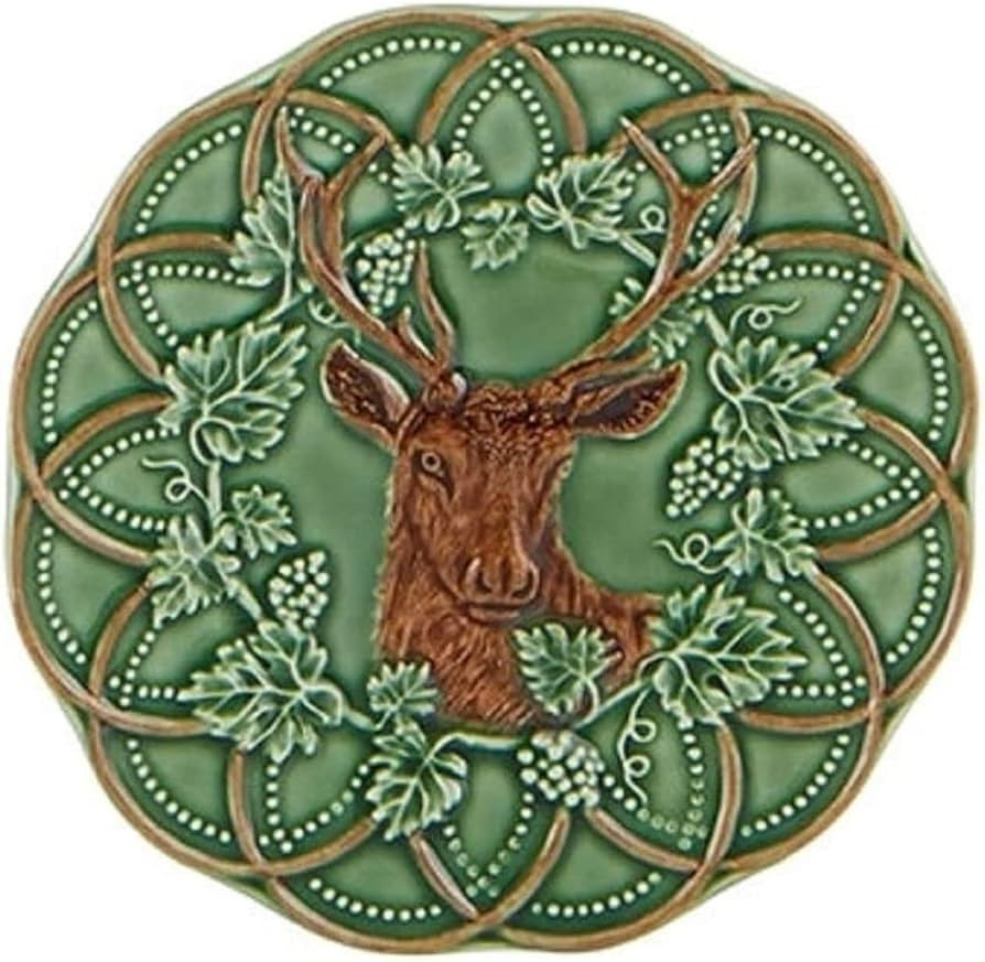 Bordallo Pinheiro Woods Deer Bread & Butter Plates, Set of 4 | Amazon (US)