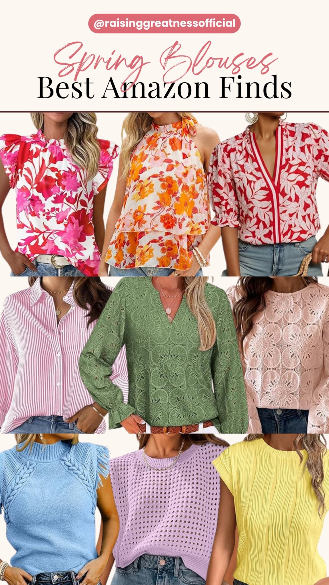 Refresh your wardrobe with chic spring blouses that are light, feminine, and perfect for everyday style. From flowy silhouettes to soft pastels and effortless basics, these Amazon finds are perfect for brunch, work, and casual days. Elevate your spring outfits with pieces that feel fresh, comfortable, and stylish.

#SpringBlouses #AmazonFashionFinds #SpringStyle #ChicOutfits #SpringWardrobe #FashionInspo #EverydayStyle #BlouseStyle #SpringOutfits #StyleRefresh

#LTKgrwm #LTKootd #LTKSeasonal