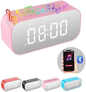 Amazon.com: AFK Alarm Clock for Bedroom/Office,Small Digital Clock with Bluetooth Speaker,Desk Cl... | Amazon (US)