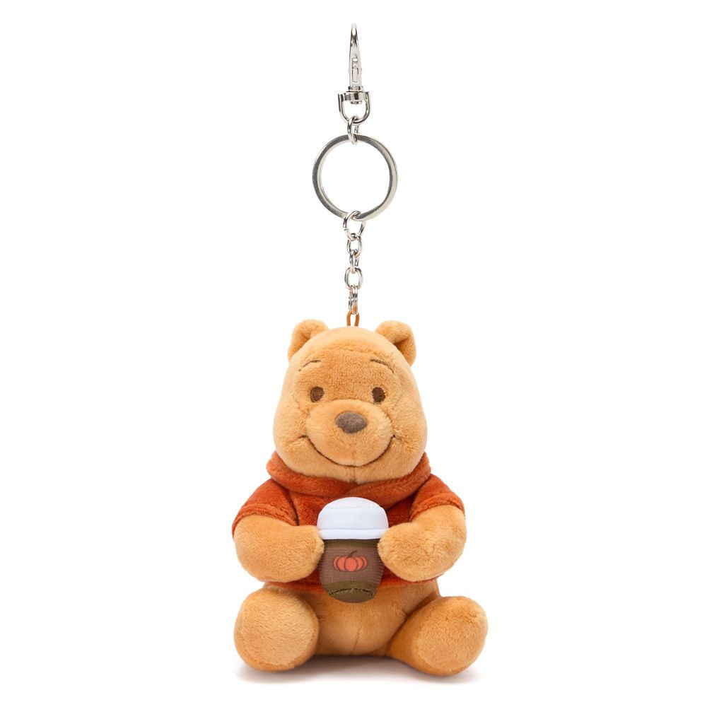 Winnie the Pooh ''Fall Vibes'' Plush Keychain Bag Charm \u2013 4 1/2'' \u2013 Exclusive | Disney Store