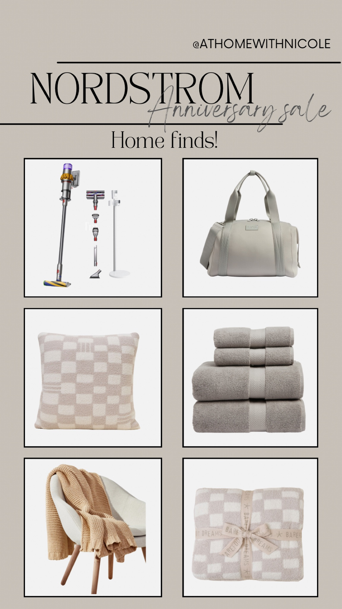 Finds for the home! Absolutely loving those checkered barefoot dreams pillow and blanket! 

Nsale, Nordstrom anniversary sale, Nordstrom sale, home finds, barefoot dreams, Dyson, dagne Dover, bath finds 

#LTKHome #LTKSaleAlert #LTKxNSale