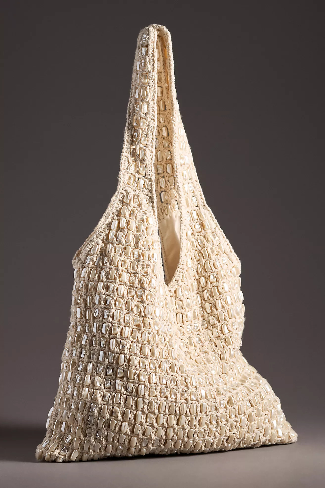 Pearl Embellished Slouchy Bag | Anthropologie (US)