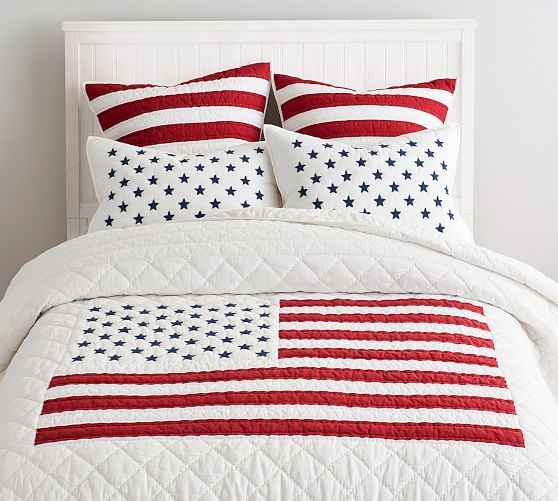 Americana Handcrafted Cotton Quilt | Pottery Barn (US)