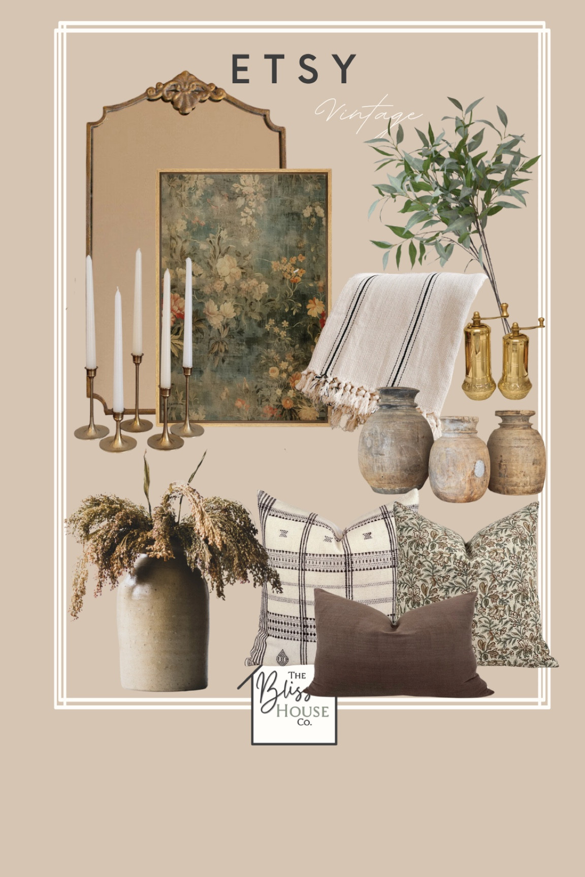 Etsy Vintage decor

Pillow, vase, stems, mirror, candlesticks, pillows, art, throw, vintage face, Etsy

#LTKstyletip #LTKMostLoved #LTKhome