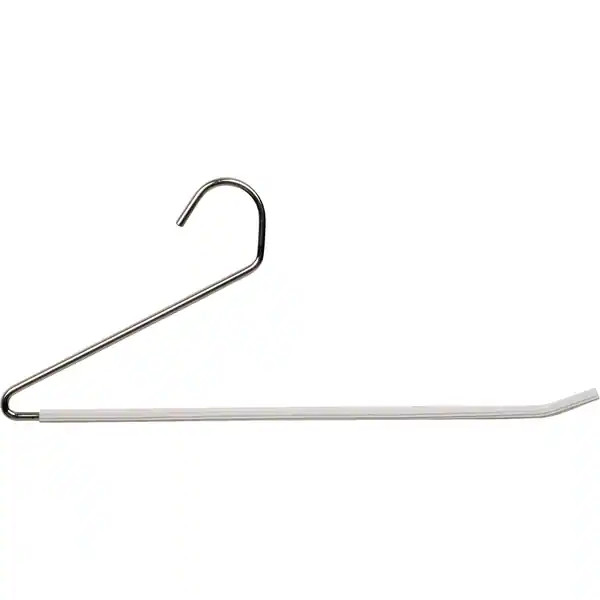 Open Ended Metal Bottom Hanger with White Non-Slip Coating, Space Saving Sturdy Metal Pants Hange... | Bed Bath & Beyond