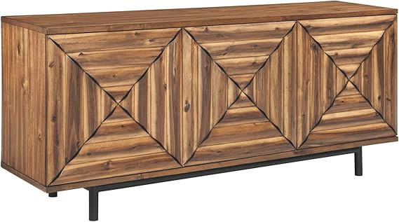 Signature Design by Ashley Fair Ridge Modern Wood Accent Cabinet or TV Stand, Brown | Amazon (US)