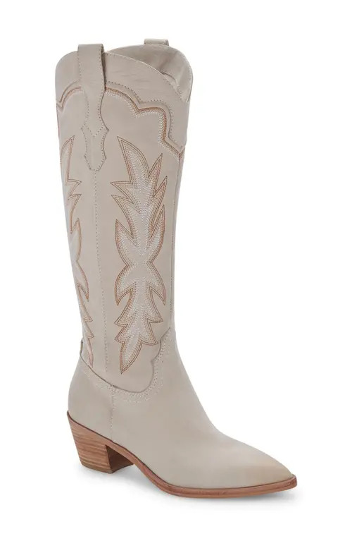 Dolce Vita Shiren Western Boot in Sand Nubuck at Nordstrom, Size 10 | Nordstrom