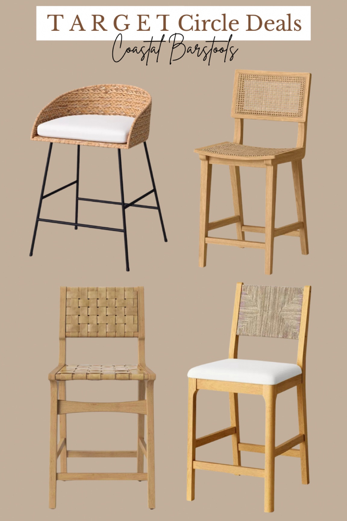 Boho & coastal barstools 🤎

#LTKHome #LTKSummerSales #LTKSaleAlert