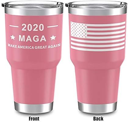 HEATO Trump Make America Great Again Outdoor Tumbler, Double Wall Stainless Steel Insulated Trave... | Amazon (US)