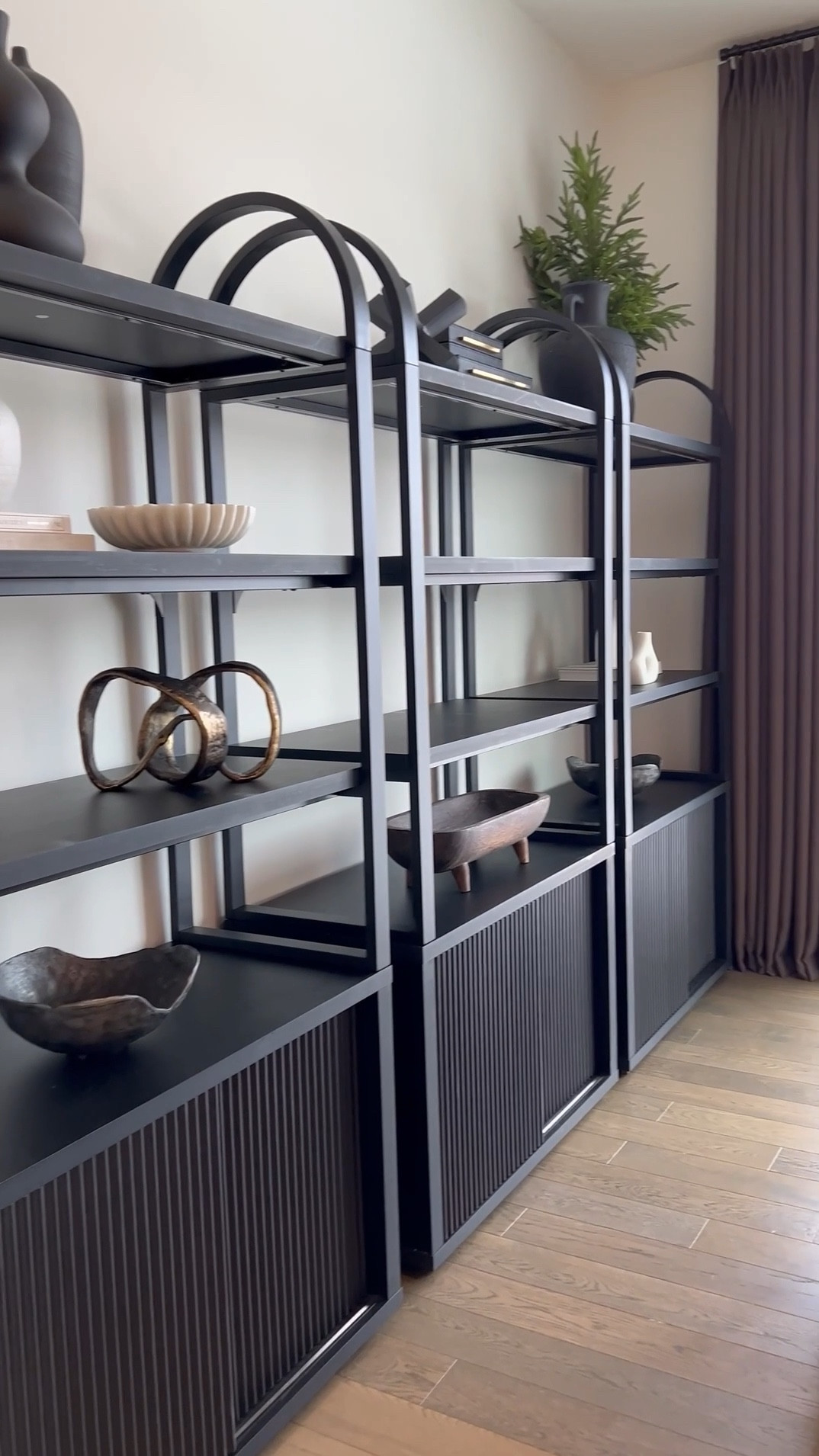 These stunning bookcases are from @Walmart! You can style them in many ways. I got 3 of them… you can style 2 of them in your office behind your desk with one on each side. They are perfect to style beside your mantle as well. ☺️

#LTKVideo #LTKHome #LTKStyleTip