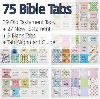 Mr. Pen- Bible Tabs, 75 Tabs, Laminated, Bible Journaling Supplies, Bible Tabs Old and New Testam... | Amazon (US)