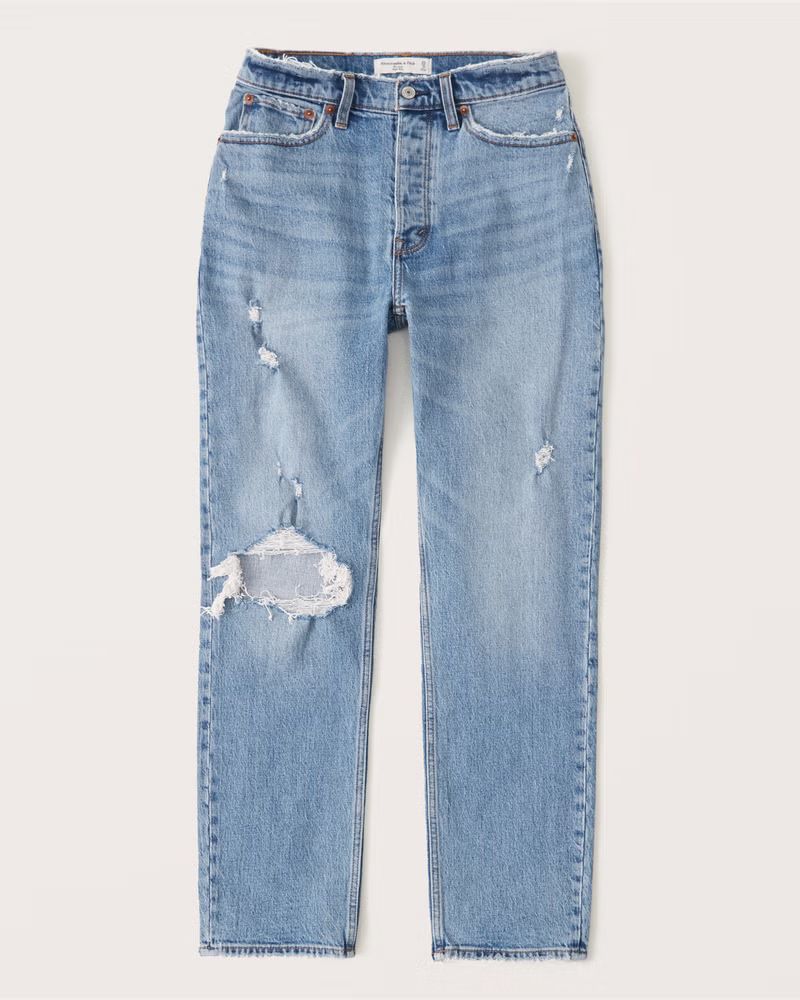 Curve Love High Rise Dad Jean | Abercrombie & Fitch (US)