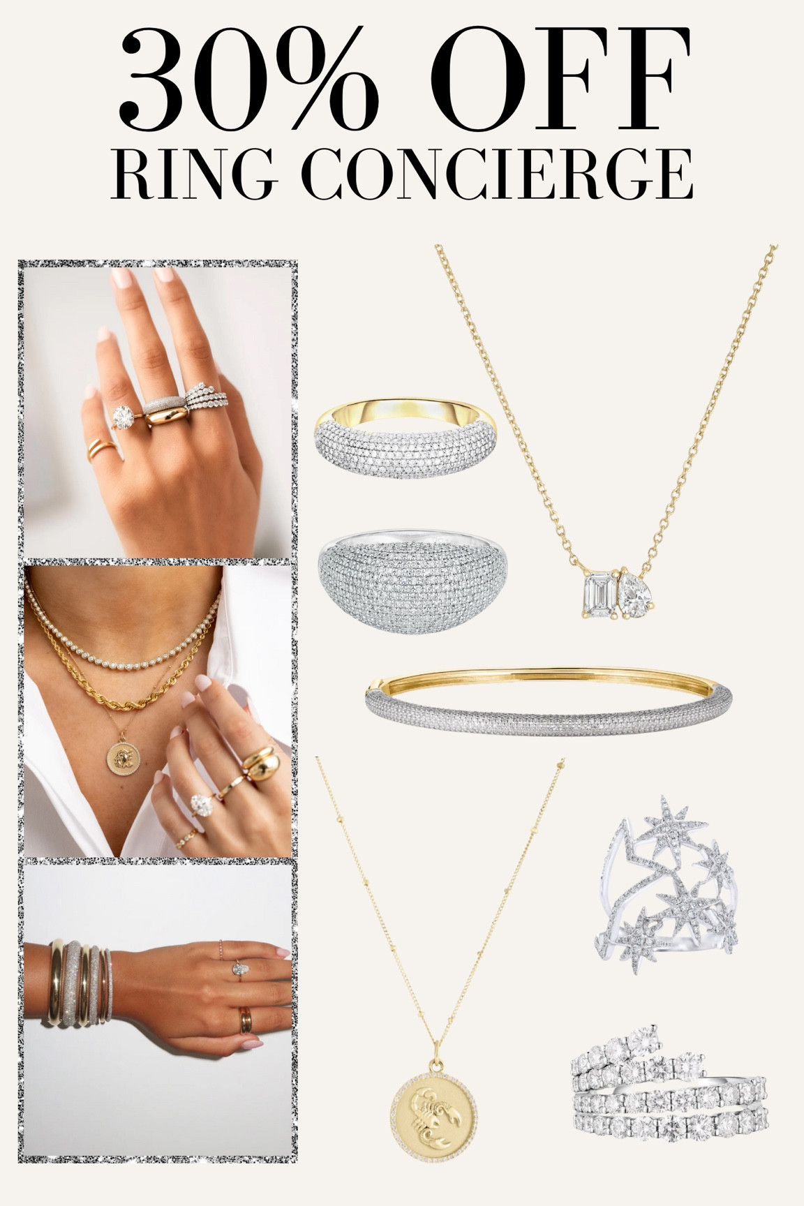 30% Off Ring Concierge Black Friday sale!! Diamond jewelry, fine jewelry, gifts for her, splurge gifts, gift guide for her, jewelry gift, diamond ring, diamond necklace, Diamond bracelet 

#LTKGiftGuide #LTKSaleAlert #LTKCyberWeek