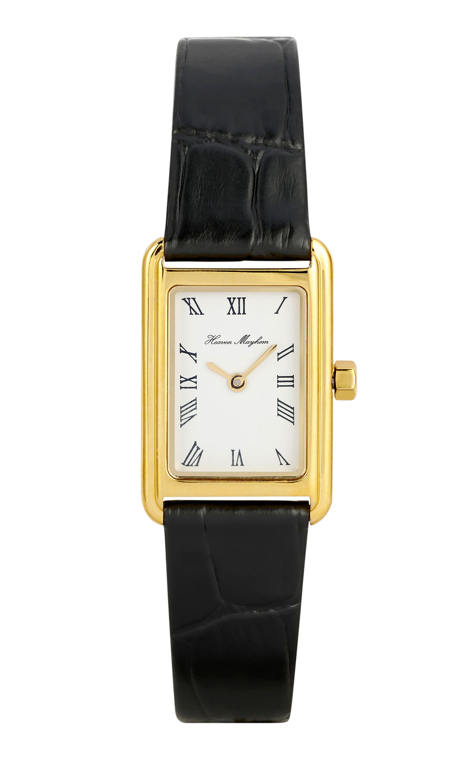 Icon Gold-Plated Stainless Steel Leather Watch | Moda Operandi (Global)