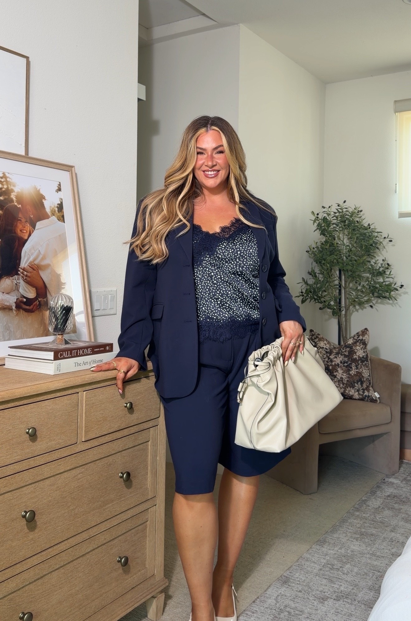 Spring & summer workwear outfit inspo!! Wearing an xl in the tops & a 16 in the shorts

#LTKMidsize #LTKTall #LTKWorkwear