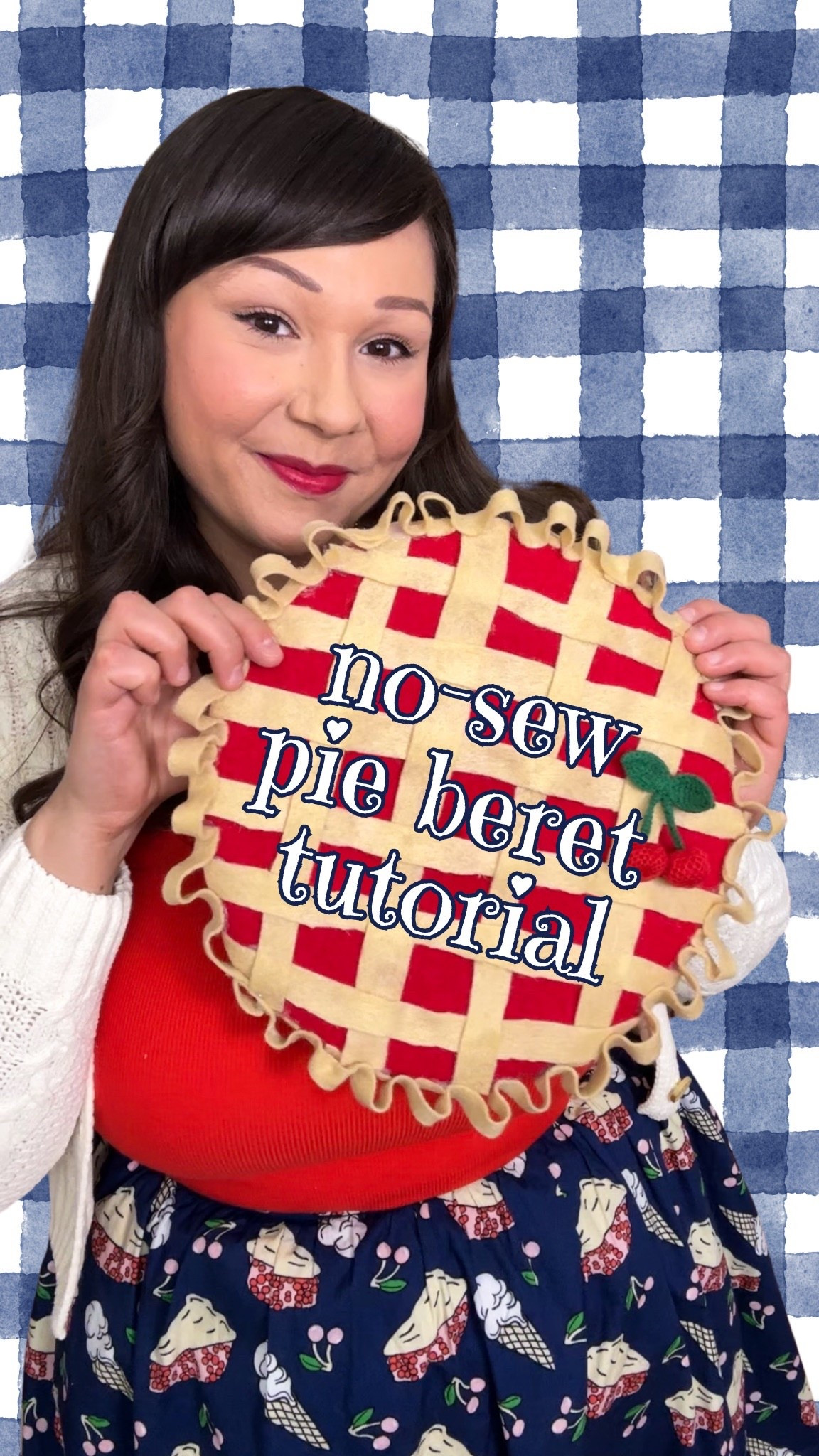 No-sew pie beret tutorial shopping list 