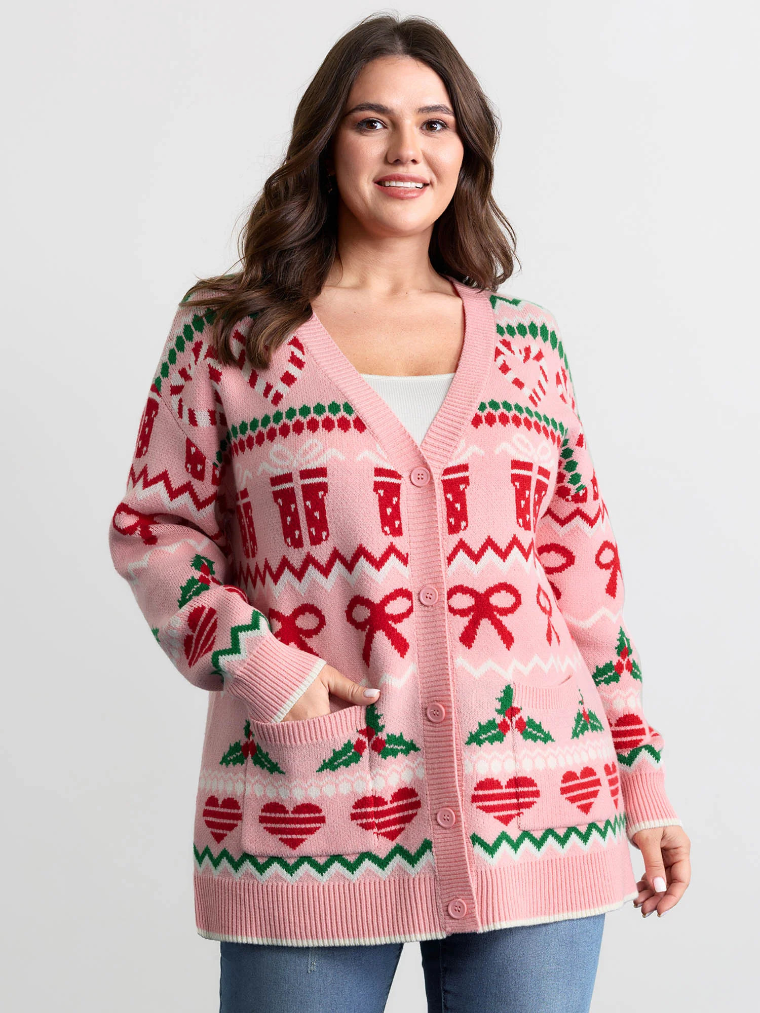 Supersoft Everything Holiday Knit Cardigan | Bloomchic