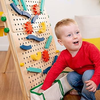 KiwiCo 4-in-1 Marble Run + Art Easel for Kids Ages 3+ | Wooden Engineering Gameboard Set with 35 ... | Amazon (US)
