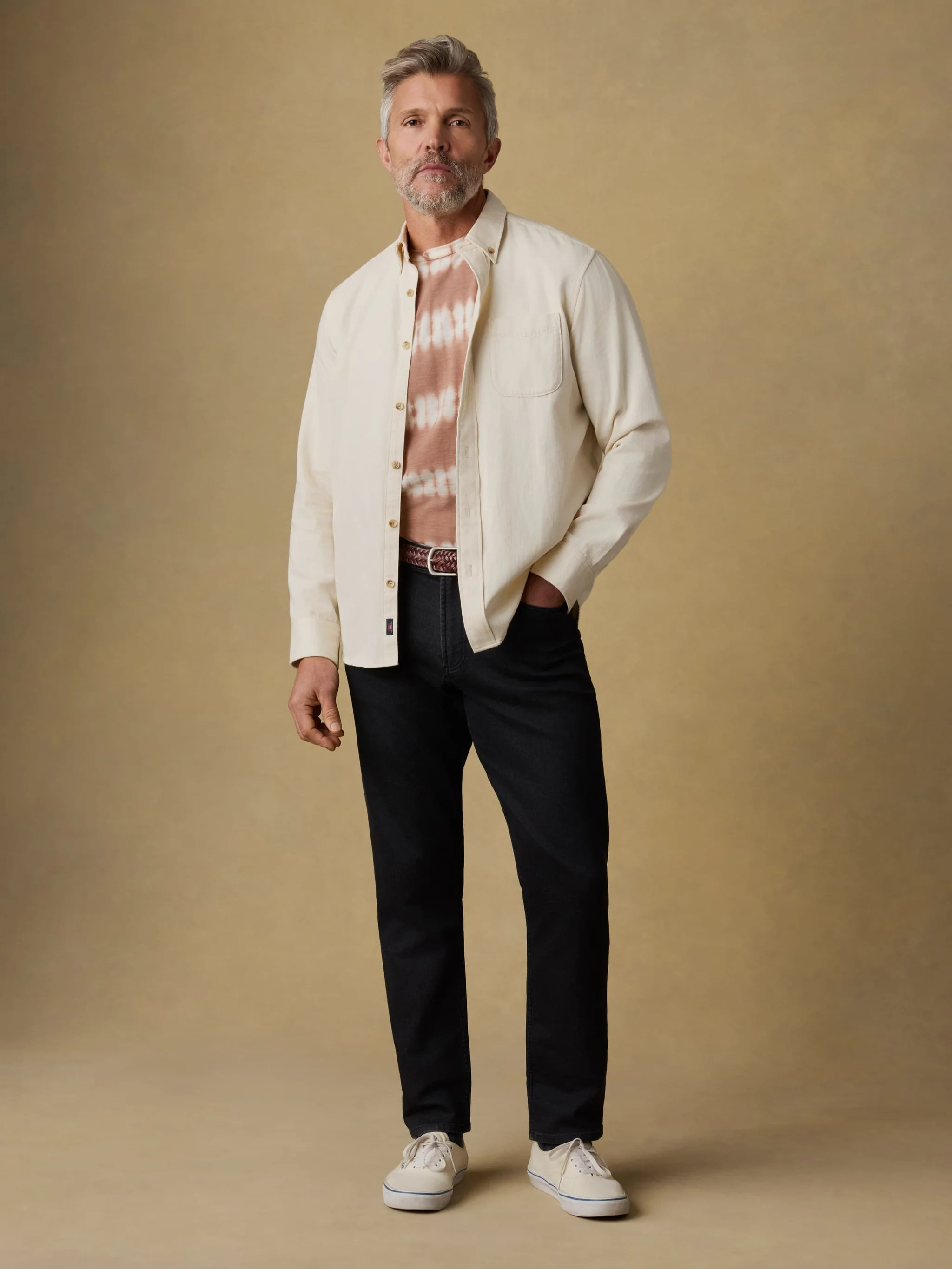 Stretch Terry 5-Pocket Athletic Fit Pant - Onyx Black | Faherty