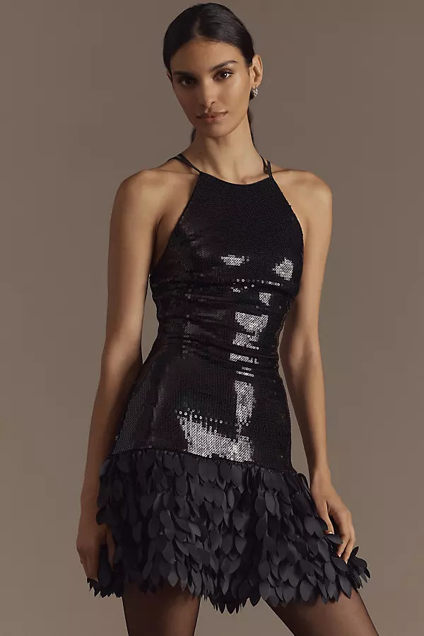 SHO by Tadashi Shoji Sequin Fit & Flare Mini Dress | Anthropologie (US)