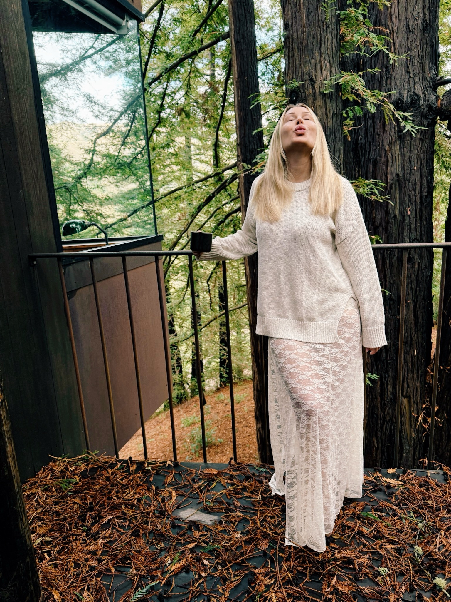 Bought this outfit as a look for upcoming wedding events but love it in the woods, too. The lace on the shirt is wildly soft and the sweater is soft and warm!

#LTKSaleAlert #LTKWedding #LTKCyberWeek