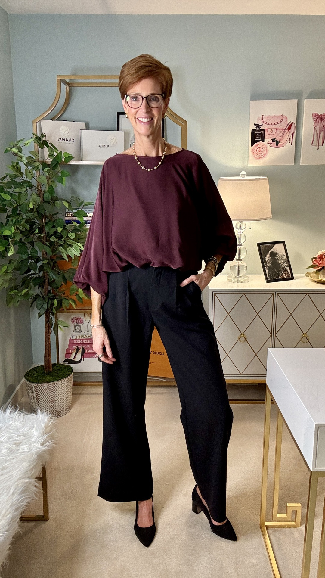 New in for fall from Macy’s 
Top small
Pants 29 tall

#LTKootd #LTKOver40 #LTKTall