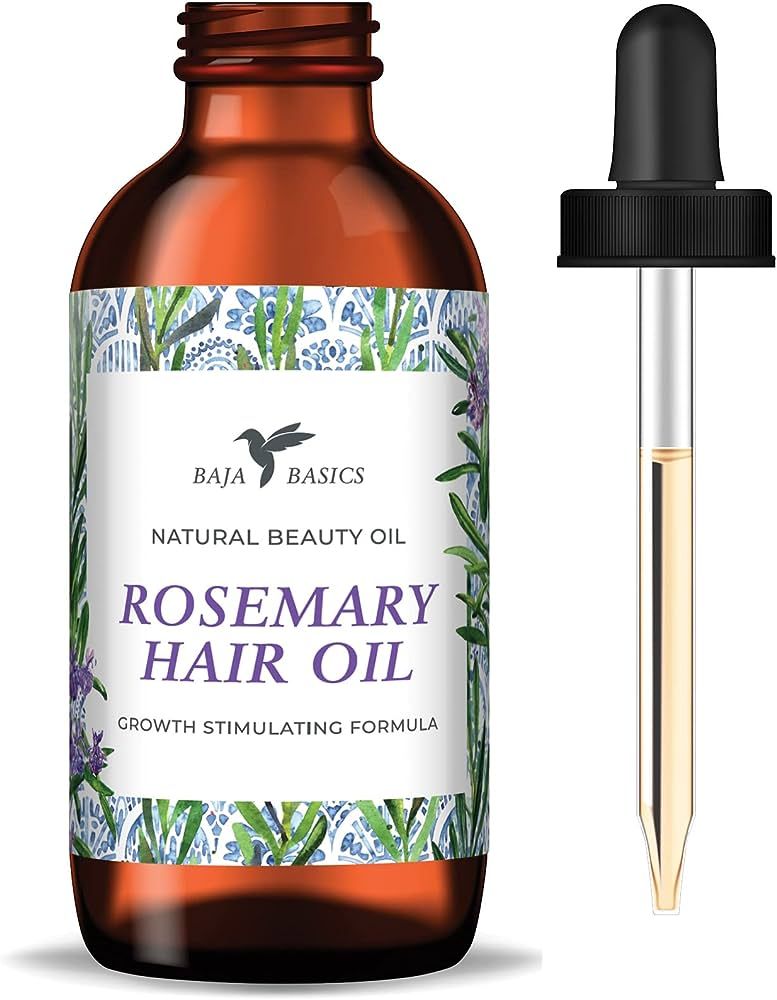 Rosemary Oil for Hair Growth by Baja Basics, Moisturizing Hair Oil for Split Ends and Dry Scalp, ... | Amazon (CA)