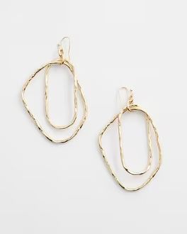 Gold Tone Textured Drop Earrings | Chico's