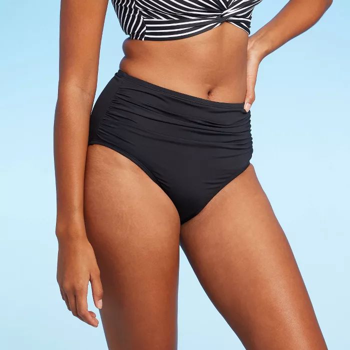 Women's Full Coverage High Waist Swim Bikini Bottom - Kona Sol™ | Target